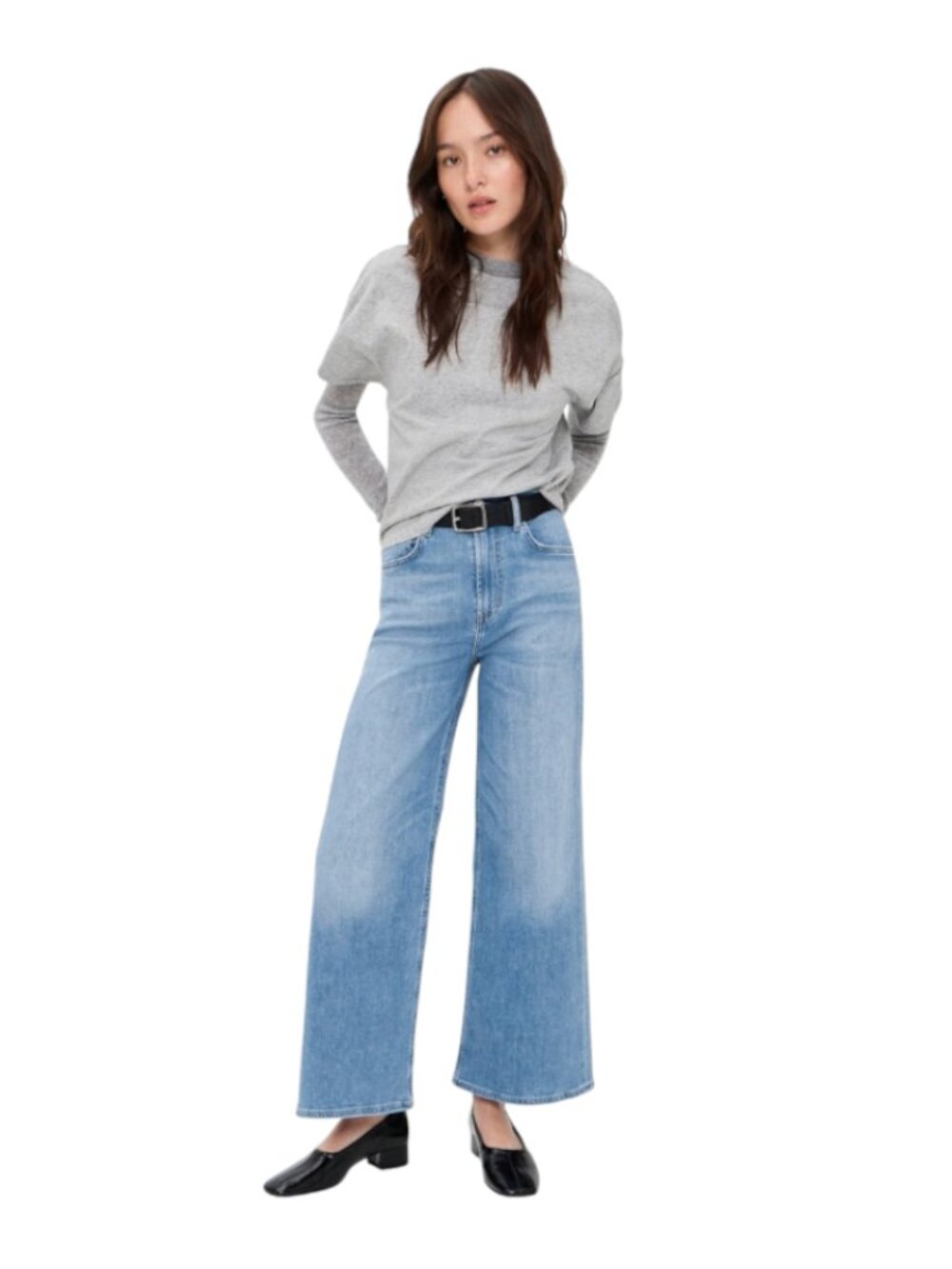 Citizens of Humanity Lyra Wide Leg Jeans Womens 24 Blue High Rise Waist Denim